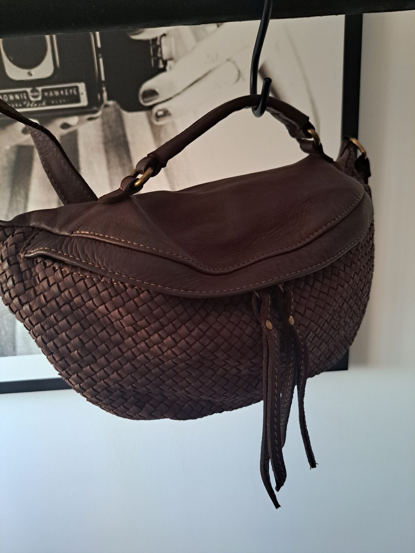 Sac Banane En Cuir Tiss Genuine Leather Dose De Style