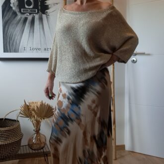 Pull oversize maille irisée